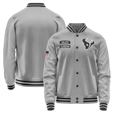 Men's Houston Texans Gray Salute to Service Performance Jacket