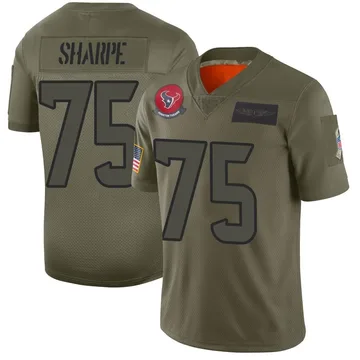 Men's Nike Houston Texans David Sharpe Camo 2019 Salute to Service Jersey - Limited