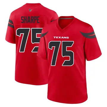 Men's Nike Houston Texans David Sharpe Red Alternate Jersey - Game