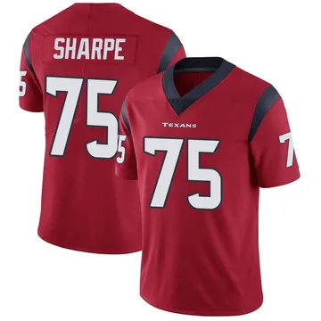 Men's Nike Houston Texans David Sharpe Red Alternate Vapor Untouchable Jersey - Limited