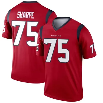 Men's Nike Houston Texans David Sharpe Red Jersey - Legend