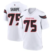 Men's Nike Houston Texans David Sharpe White Jersey - Game