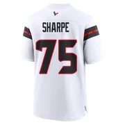 Men's Nike Houston Texans David Sharpe White Jersey - Game