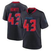 Men's Nike Houston Texans Neville Hewitt Navy 2nd Alternate Jersey - Game