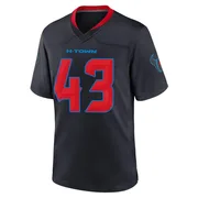 Men's Nike Houston Texans Neville Hewitt Navy 2nd Alternate Jersey - Game