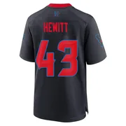 Men's Nike Houston Texans Neville Hewitt Navy 2nd Alternate Jersey - Game