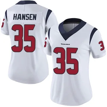 Jake Hansen Men's Nike Red Houston Texans Alternate Custom Game Jersey Size: 3XL