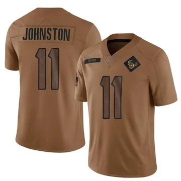 Cameron Johnston Men's Nike White Houston Texans Vapor Untouchable Custom Elite Jersey