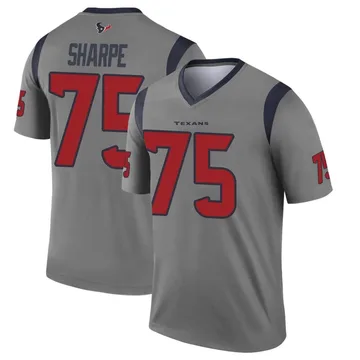 Youth Nike Houston Texans David Sharpe Gray Inverted Jersey - Legend