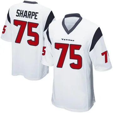 Youth Nike Houston Texans David Sharpe White Jersey - Game