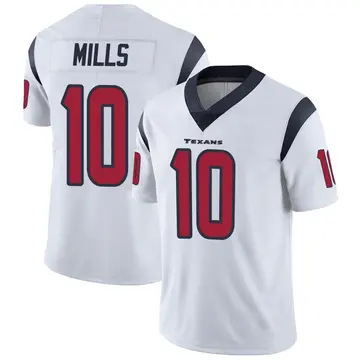 Men's Houston Texans Davis Mills Nike Navy Game Jersey