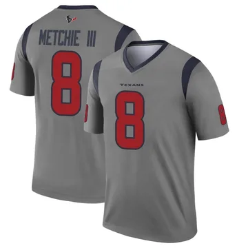 Men's Nike John Metchie III Navy Houston Texans Game Player Jersey Size: 3XL