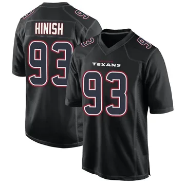 Youth Nike Houston Texans Kurt Hinish Black Fashion Jersey - Game