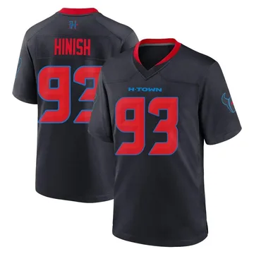 Youth Nike Houston Texans Kurt Hinish Navy 2nd Alternate Jersey - Game