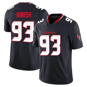 Youth Nike Houston Texans Kurt Hinish Navy Alternate Vapor F.U.S.E. Jersey - Limited