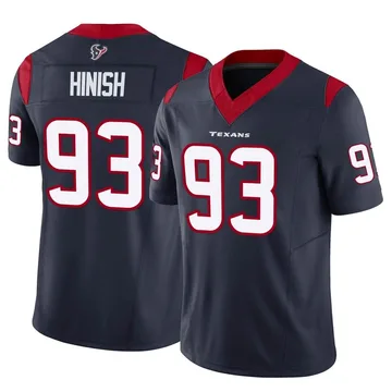 Youth Nike Houston Texans Kurt Hinish Navy Vapor F.U.S.E. Jersey - Limited