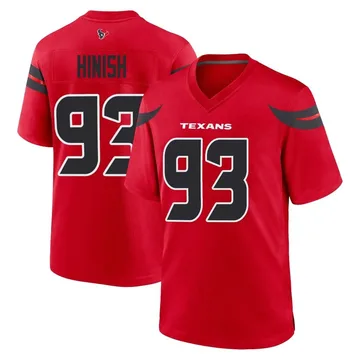 Youth Nike Houston Texans Kurt Hinish Red Alternate Jersey - Game