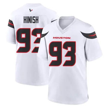 Youth Nike Houston Texans Kurt Hinish White Jersey - Game