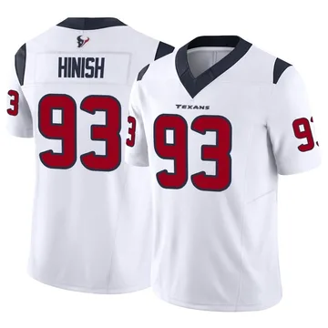 Youth Nike Houston Texans Kurt Hinish White Vapor F.U.S.E. Jersey - Limited