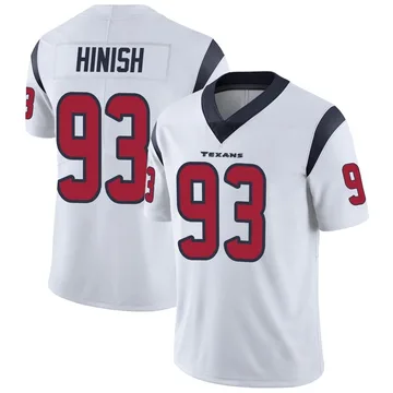 Youth Nike Houston Texans Kurt Hinish White Vapor Untouchable Jersey - Limited