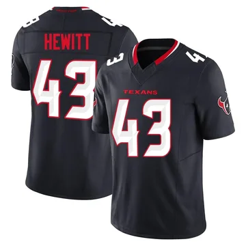 Youth Nike Houston Texans Neville Hewitt Navy Alternate Vapor F.U.S.E. Jersey - Limited