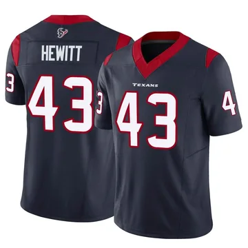 Youth Nike Houston Texans Neville Hewitt Navy Vapor F.U.S.E. Jersey - Limited