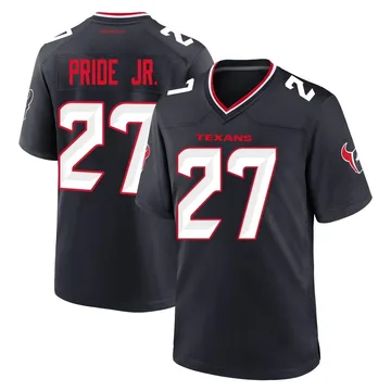 Youth Nike Houston Texans Troy Pride Jr. Navy Team Jersey - Game