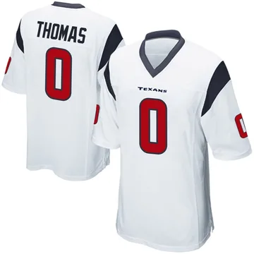 Youth Nike Houston Texans Zach Thomas White Jersey - Game